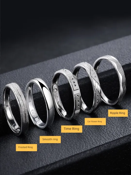 Sterling Silver Men's Little Finger Six Words Mantra New Little Finger