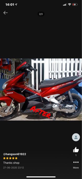 Tem xe Airblade 2007 Honda  84  Tem xe đỏ candy