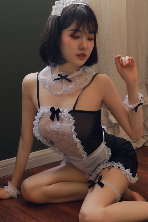 2022-sexy-cosplay-dress-lace-ชุดนักเรียนญี่ปุ่น-เพิ่มความเซ็กซี่เร้าใจ-ชุดคอสเพลย์-เปลี่ยนบรรยากาศ-ชุดนอนเซ็กซี่