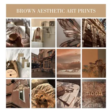 Brown Aesthetic Art Prints for Sale
