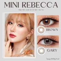 คอนแทคเลนส์ ? Mini Rebecca ? Brown / Gray (Kitty Kawaii)[มีค่าสายตาสั้น 50 ถึง 600]?เลนส์ขนาดมินิ