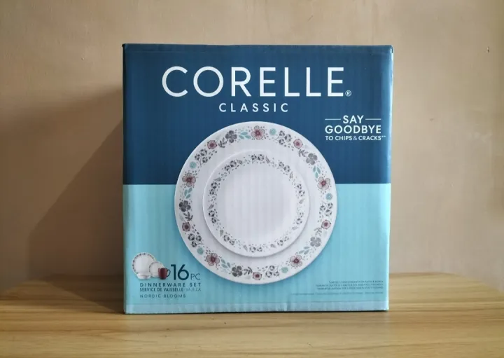 (100 Authentic) CORELLE 16pc Nordic Blooms Dinnerware Set Lazada PH