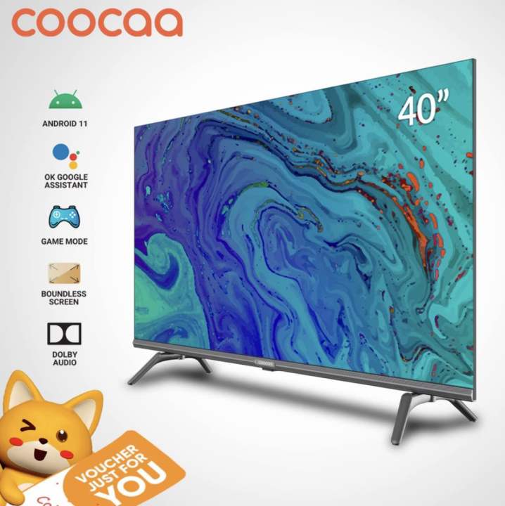 Coocaa New [40s7g] 40 Inch Dled Full Hd 1920×1080 Android 11 And Smart