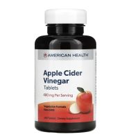 exp 08/24 แอปเปิ้ลไซเดอร์ AMERICAN HEALTH Apple Cider Vinegar 480mg 200 เม็ด