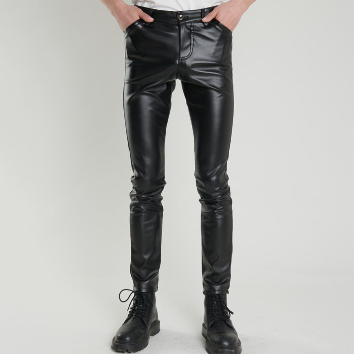 Second Female Lito Leather Trousers - Dark Chalk | Denim Iniquity