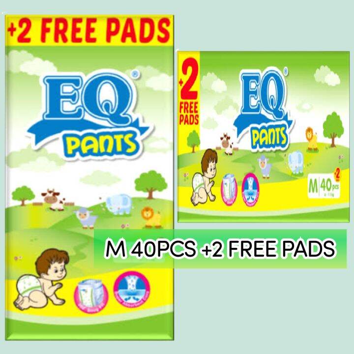 EQ PANTS MEDIUM 40s (2 FREE PADS) Lazada PH