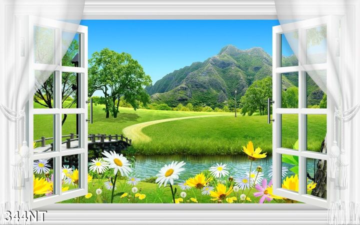 Tranhs 3D phong cảnh cửa sổ là giải pháp tuyệt vời để thêm sự sống động và độc đáo vào không gian sống của bạn. Bấm vào hình ảnh để khám phá các tùy chọn tranh 3D phong cảnh cửa sổ đa dạng và phong phú của chúng tôi và tận hưởng cảm giác tràn đầy năng lượng và sức sống khi nhìn vào các bức tranh đặc sắc này.