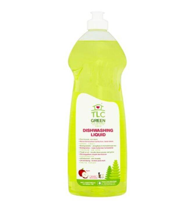 TLC Green Eco-Friendly Apple Dishwashing Liquid 1 Litre | Lazada