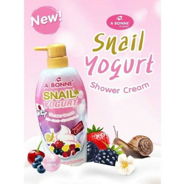 ครีมอาบน้ำ-เอ-บอนเน่-a-bonne-whip-shower-cream-450-ml-มี-2-สูตร-สเนล-โยเกิร์ต-สเนล-กูลต้า-ช่วยทำความสะอาดผิวกายได้อย่างล้ำลึกพร้อมฟื้นบำรุงผิวในขั้นตอนเดียวกัน-เพื่อผิวเนียนนุ่มชุ่มชื่นไม่แห้งกร้านอาบ