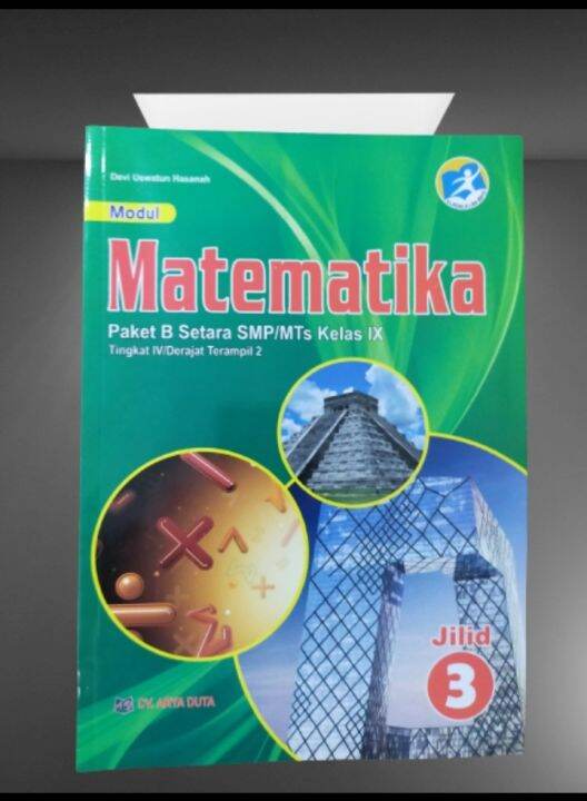 Buku Paket B Matematika Jilid 3 Setara SMP/Mts Kelas 9 Penerbit Arya ...