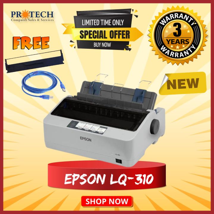 Epson Lq310 Dot Matrix Printer 24 Pin Narrow Carriage Impact Printer Lazada 7127