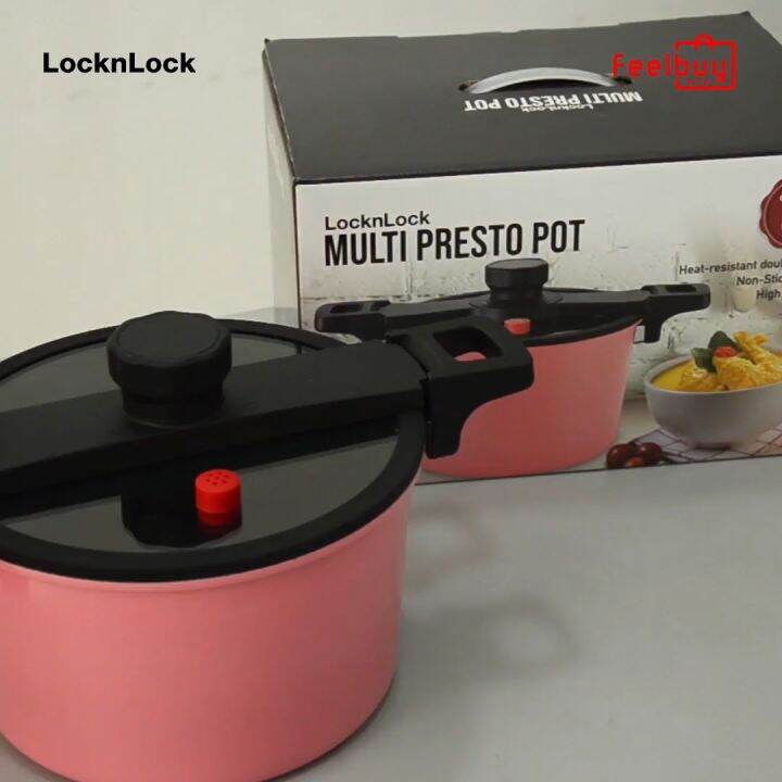 Locknlock Multi Presto pot6LBurnt CoralCCP2401 Lazada Indonesia