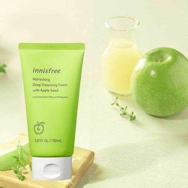 innisfree Apple seed Soft Cleansing Foam 150 g โฟมทำความสะอาดผิวพร้อม