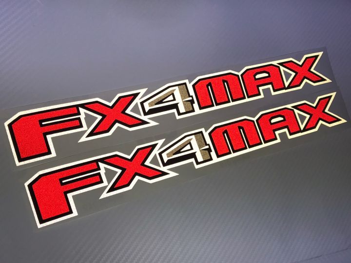 สติ๊กเกอร์-ติด-frod-ranger-2020-แก้มท้าย-fx4max-งานตัดคอมสะท้อนแสง-3m