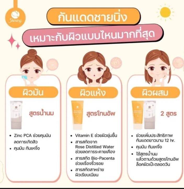 กันแดด-ชายนิ่ง-มี-2-สูตรให้เลือก-spf50-pa