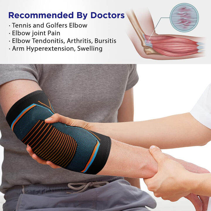 1Pcs Fitness Elbow Brace Compression Support Sleeve for Tendonitis