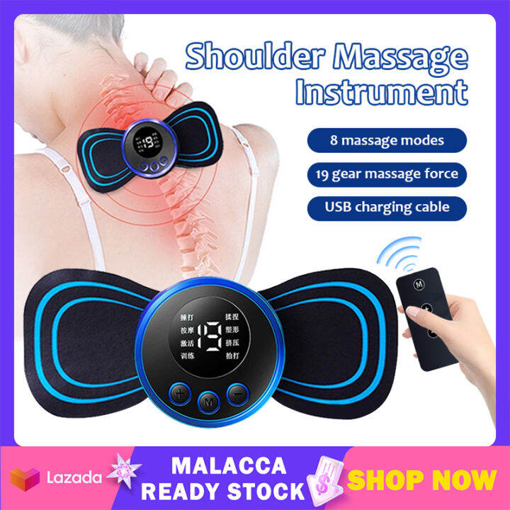 Neck Pulse Massage Patch Ems Electric Therapy Mini Massager Shoulder & Neck  Intelligent Electric Neck Massager