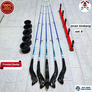 Set 5 Pion/kanco akrilik joran timbang sensitive strike dudukan