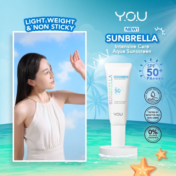 [NEW] YOU Sunbrella Intensive Care Aqua Sunscreen SPF 50+ PA++++ | UVA ...