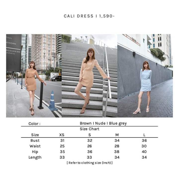 cali-dress-สินค้าพร้อมส่งค่ะ