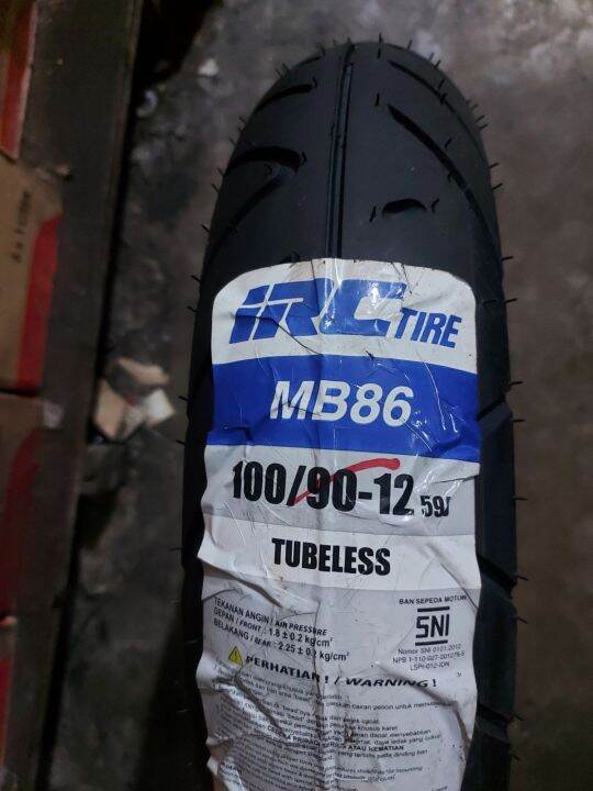 Ban Luar Irc MB 100/90-12 Tubeless Ban Depan Motor Scoopy Donat ...