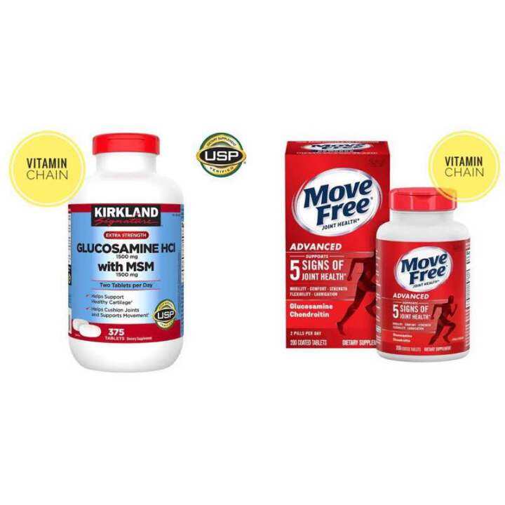 🇺🇸 Move Free/Kirkland/MembersMark Glucosamine & Chondroitin Lazada PH