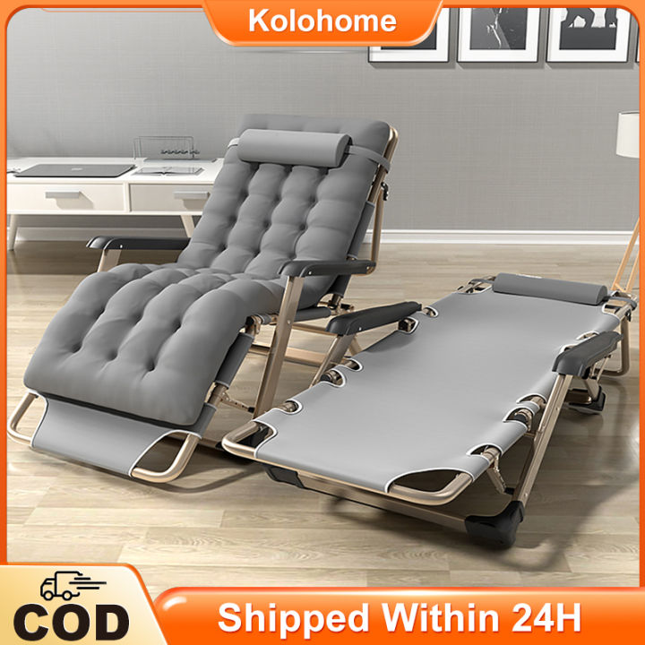 Folding Bed Folding chair with Mattress Heavy Duty Single Foldable Bed ...