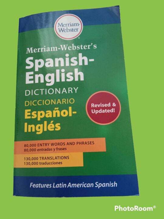 Spanish English Dictionary By merriam webster Dictionary Lazada PH
