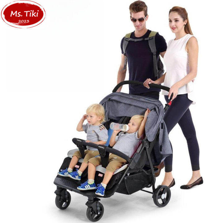 Twin clearance stroller detachable