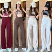 T. Classic Pants กางเกงตะขอหน้ากระบอกกลาง