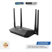 TOTOLINK AX1500 รุ่น X2000R wifi 6 Wireless Dual Band Gigabit Router, 1 WAN Port Giagbit, 4 LAN Ports Gigabit 

- MU-MIMO &amp; Beamforming technology
-1201Mbps on 5GHz and 300Mbps on 2.4GHz for a total of 1501Mbps.