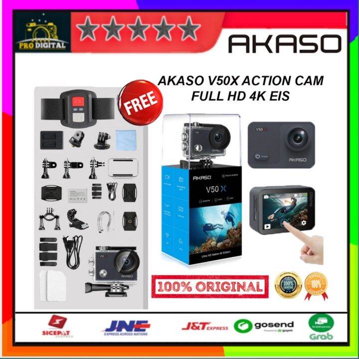 Akaso V X Action Camera Full Hd K Eis Wireless Cam V X Lazada Indonesia