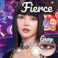 คอนแทคเลนส์ รุ่น Firece/Fierce สีเทา/ตาล Gray/Brown มีสายตาปกติ (0.00) เปลี่ยนแทนทุกเดือน