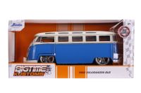 Jada Toys - Bigtime Kustoms - 1962 Volkswagen VW Bus 1:24 scale (blue - white)