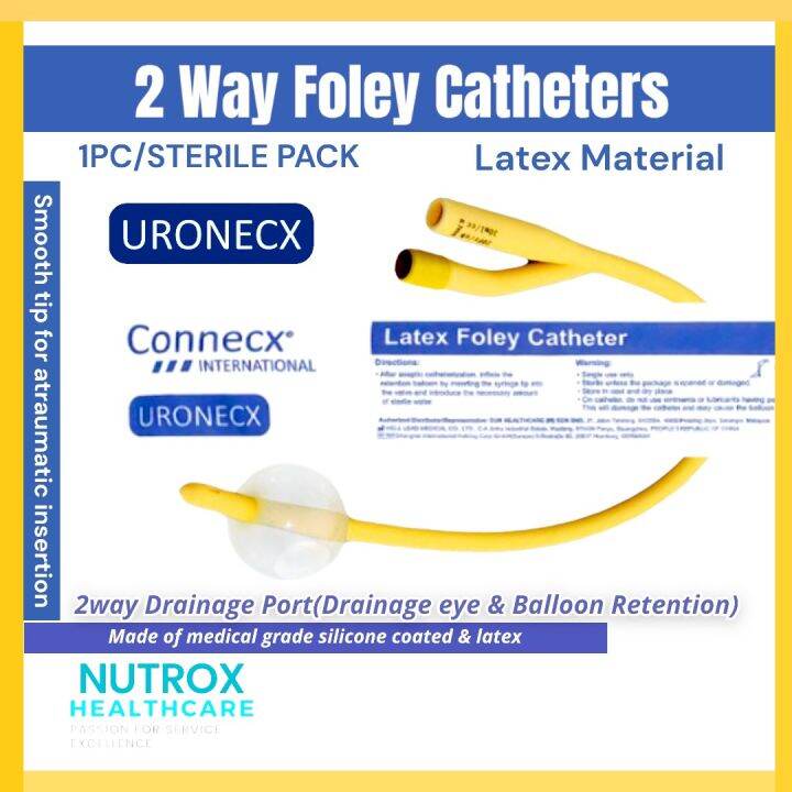 2-Way Silicone Coated Latex Foley Catheter 1’s pack | Lazada