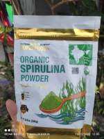 Organic Spirulina Powder ผงสไปรูลิน่า (สาหร่ายเกลียวทอง) ออร์แกนิค 240 กรัม from USAยี่ห้อ California Gold Nutrition