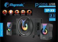 ลำโพง Razeak SP-X9 ไฟ 7 สี เสียงดี เสียบเมม แฟลตไดร์ มีบลูทูธ ในตัว USB Speaker Bluetooth เบสแน่น