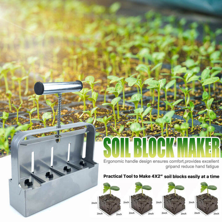 Handheld Seedling Soil Block Maker Soil Blocker Stainless Steel