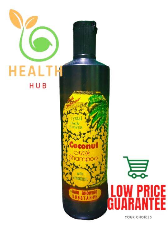 Crystal Hair Grower Coconut Milk Shampoo with Minoxidil 500ml Lazada PH