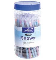 ELFEN LISO SNOWY ปากกา ปากกาลูกลื่น เอลเฟ่น สีน้ำเงิน (แพ็ค 50 ด้าม)