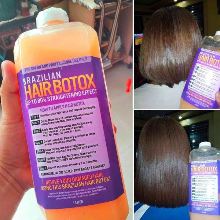 BRAZILIAN HAIR BOTOX 80 STRAIGHTENING 250ML 500ML 1LITER Lazada PH