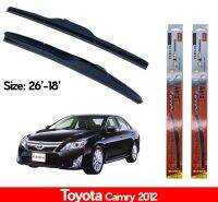 ที่ปัดน้ำฝน ใบปัดน้ำฝน ซิลิโคน ตรงรุ่น Toyota Camry ปี 2012-2017 ไซส์ 26-18 ยี่ห้อ Diamond