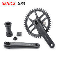 Senicx GR3จักรยานถนนจักรยานจานฟัน gravel ออฟโรดจานเดียวข้อเหวี่ยงเบาพิเศษ24มม. แกน