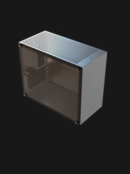 Aluminum Alloy Computer Case ZZAW C2, Support MATX Motherboard ATX