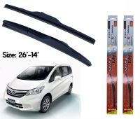 ที่ปัดน้ำฝน ใบปัดน้ำฝน ซิลิโคน ตรงรุ่น Honda Freed ไซส์ 26-14 ยี่ห้อ Diamond กล่องแดง