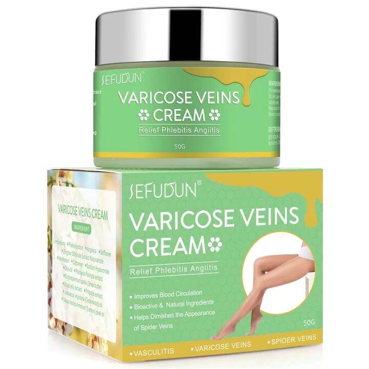 Sefudun Varicose Veins Treatment Cream Relief Phiebitis Angitis Cork Muscle Pain Cream Promote