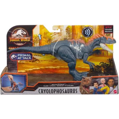 Jurassic World Sound Strike Cryolophosaurus ของเล่นแอ็กชั่นฟิกเกอร์ ไดโนเสาร์ ไครโอโลโฟซอรัส รุ่น HCL80