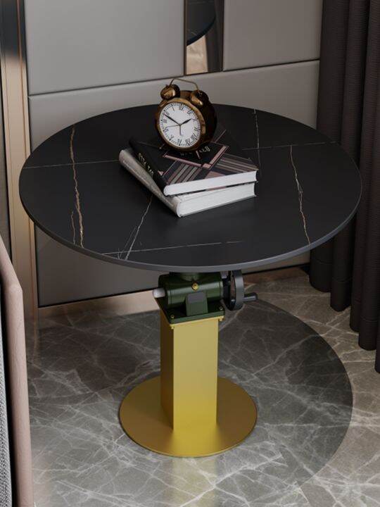 Nordic Stone Plate Lifting Coffee Table Accessible Luxury Living Room