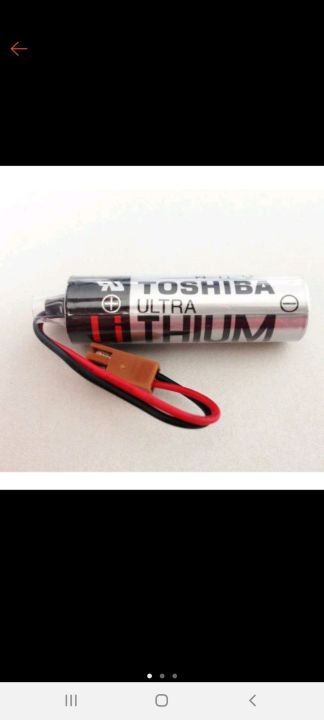 toshiba-er6v-3-6v-2400mah-แบตเตอรี่ลิเธียม-plc-industrial-battery-nbsp-ใหม่-er6v-3-6v-plc-แบตเตอรี่สี