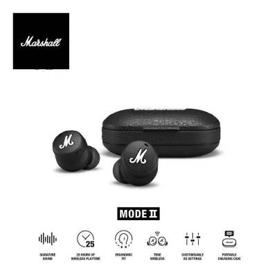 Marshall mode ii หูฟังบลูทูธไร้สาย พร้อมไมค์ในตัว Bluetooth Earbuds